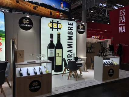 Bodegas Carramimbre participó en Prowein 2019 con el apoyo de la Unión Europea y los Fondos FEDER